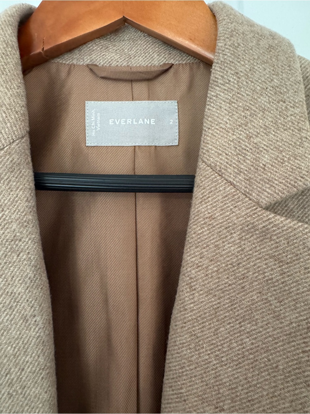 Everlane Camel/Tan Wool Blazer - Picture 3 of 5